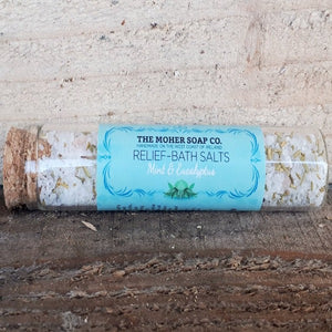 Relief Bath Salts - Mint & Eucalyptus by The Moher Soap Co.