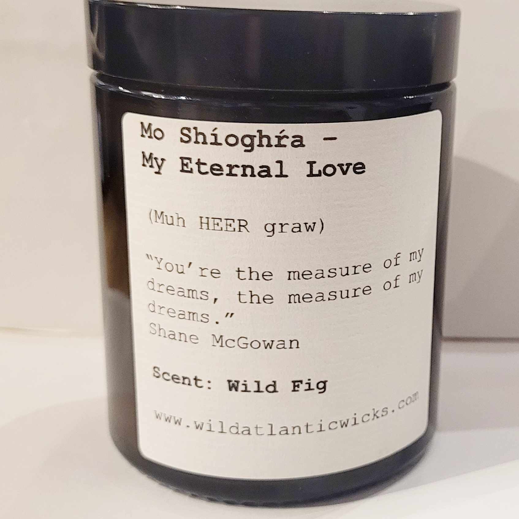 Mo Shíoghrá - My Eternal Love Candle by Wild Atlantic Wicks