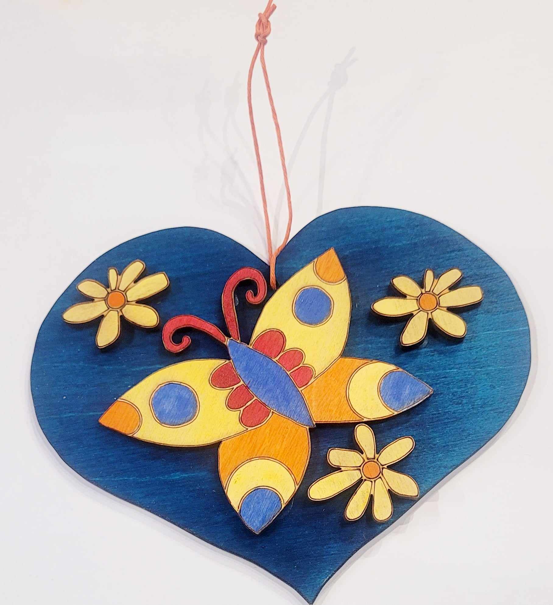 Laser Lab Hanging Heart Art by Annabel Langrish