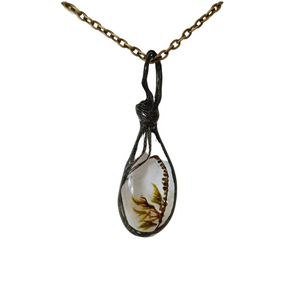 Plant Pendent with chain by Alla