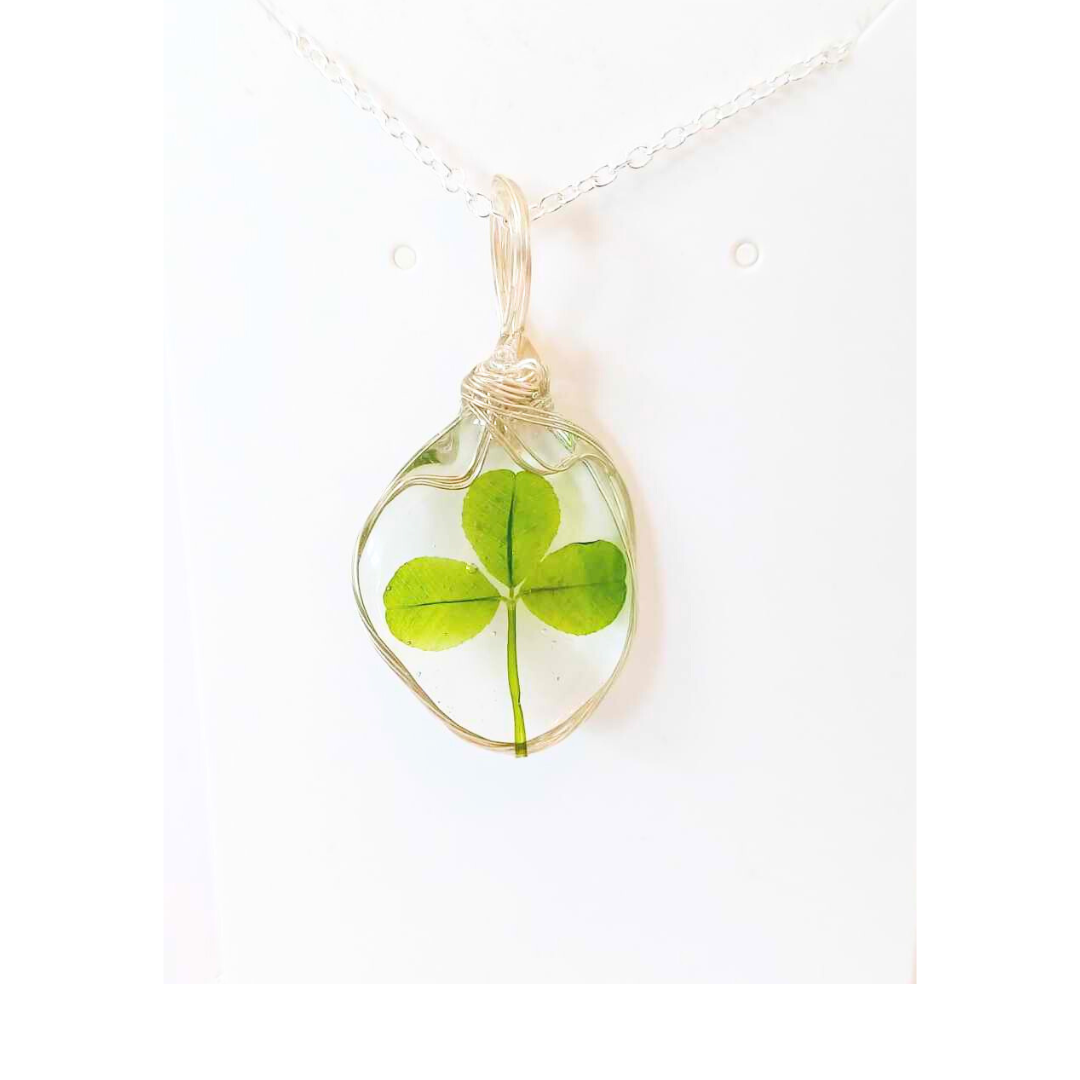 Shamrock Pendent & Chain by Alla
