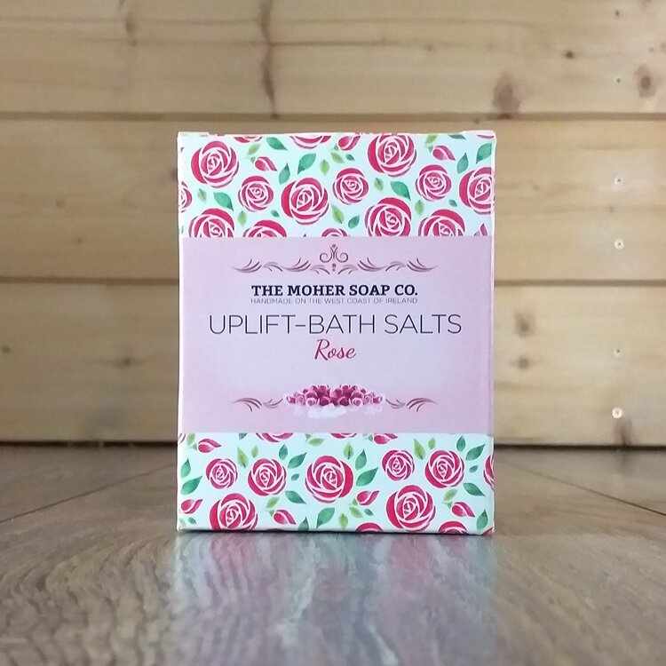Uplift Bath Salts- Rose by The Moher Soap Co.