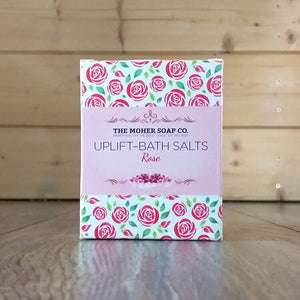 Uplift Bath Salts- Rose by The Moher Soap Co.