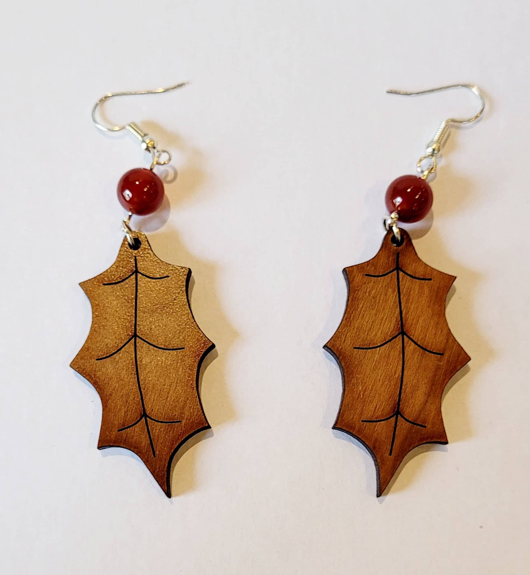 Holly Leaf Earrings by Wild Fae Designs