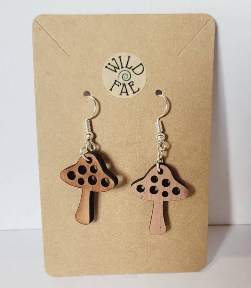 Mini Mushroom Earrings