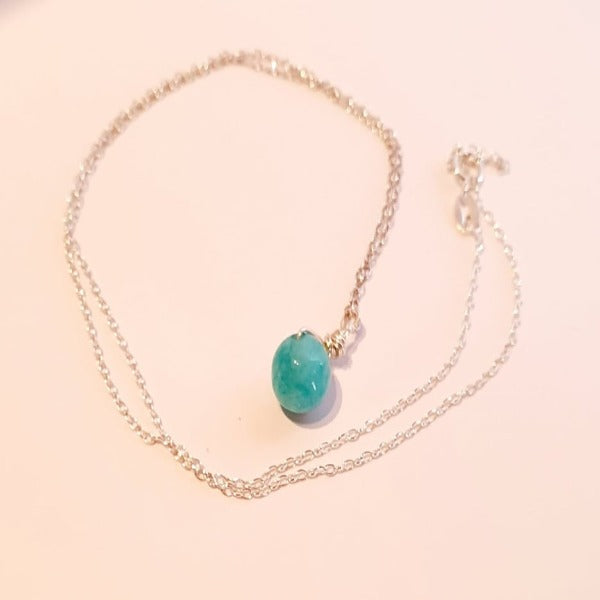 Amazonite Ball Necklace by Lyndsey Sweeney