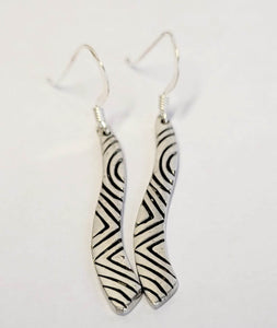 Megalithic Chevron Earrings by Bandia Design