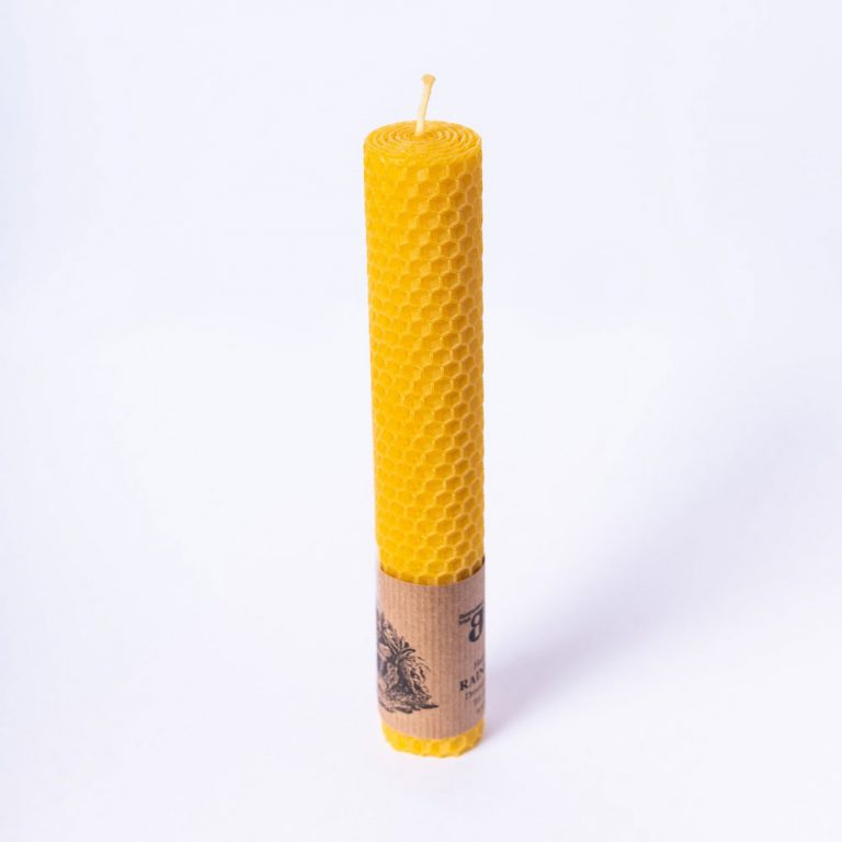 Beeswax Narrow Pillar Candle
