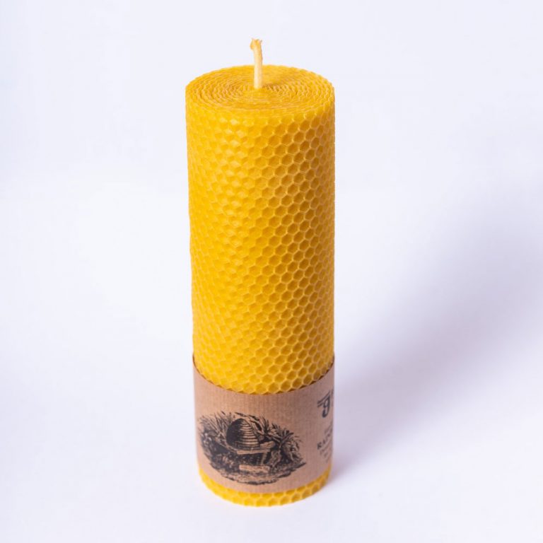 Beeswax Large Cylindrical Candle