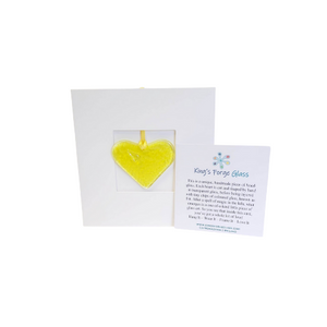 Fused Glass Heart Card