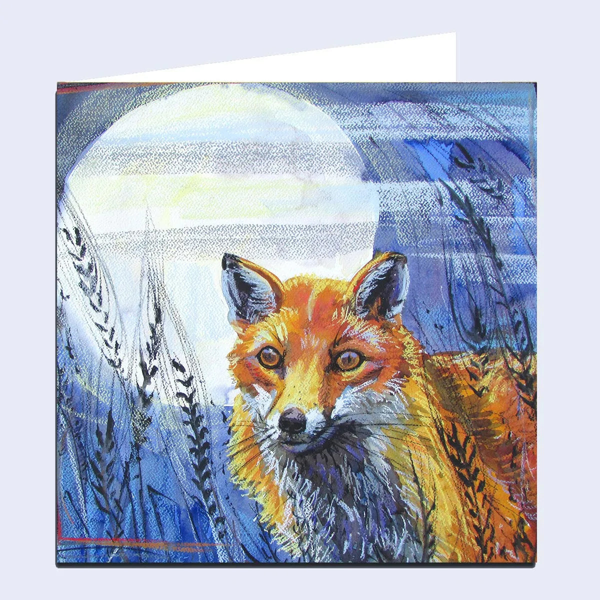 'Fox and Moon' Greeting Card