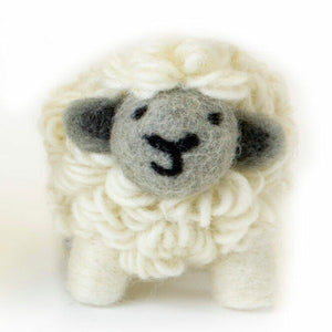 Knitted Sheep Standing - White by Erin Knitwear