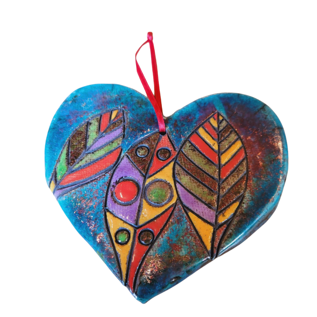 Raku - Hearts – Boyle Craft Shop