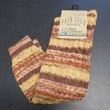 Fair Isle Long Socks by Grange Craft