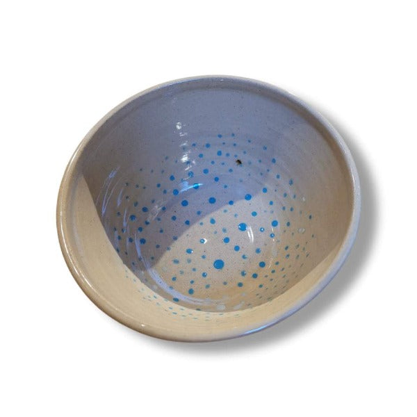 Blue spot bowl by Fiona McLoughlin