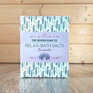 Relax -Bath Salts Lavender by The Moher Soap Co.