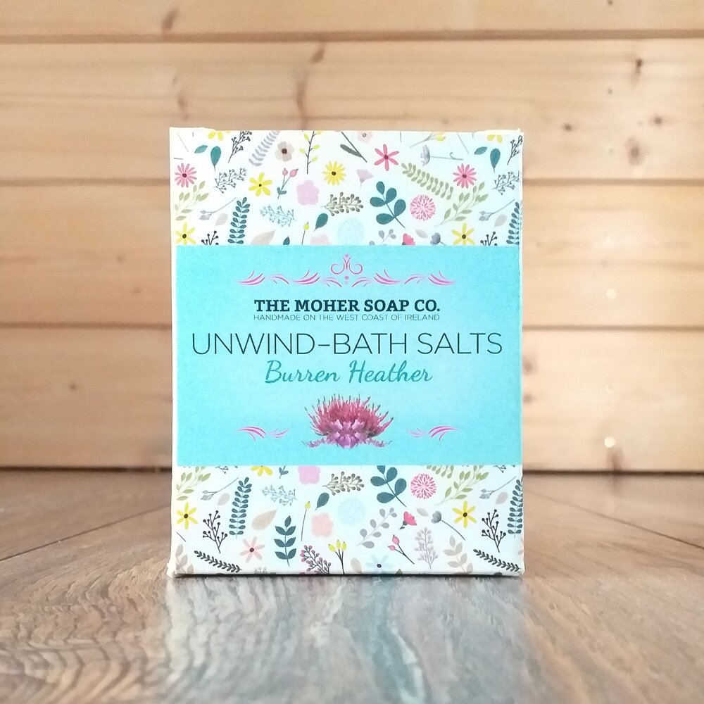 Unwind Bath Salts - Burren Heather by The Moher Soap Co.