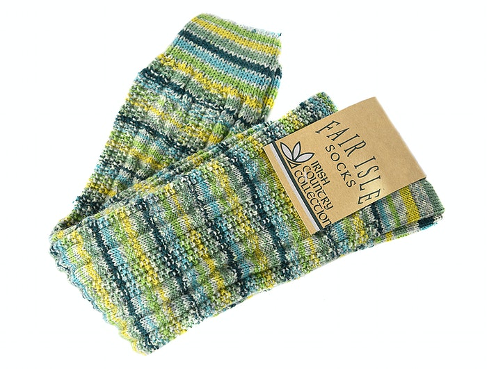 Fair Isle Long Socks by Grange Craft
