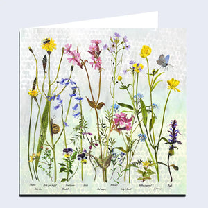 Wildflowers 'Spring' Greeting Card